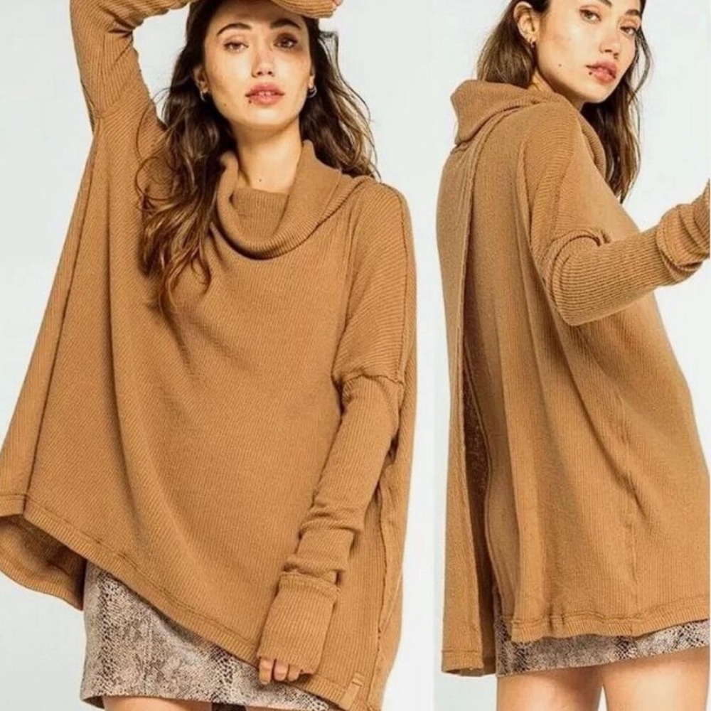 Free People Juicy Cowl Neck Sweater
